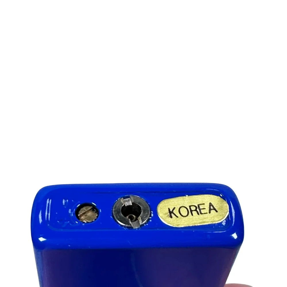 Vintage You've Got Merit Cigarette Lighter‎ Blue Smoking Advertising Metal New